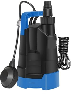 Pompa per Pozzo, Pompa for acqua pulita portatile sommergibile da 3430 GPH 1H P con interruttore a galleggiante automatico for piscina