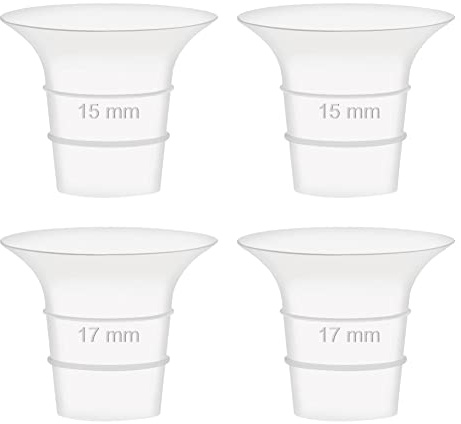 Maymom Insert de bride de 15 et 17 mm compatible avec Elvie Single/Double Electric, tasse portable Elvie Stride de 24 mm, il ne s'agit pas de pièces de rechange originales Elvie Stride