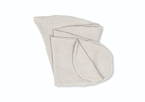Doomoo Basics - Funda Tetra Almond para cojín de Embarazo Comfy Big - Funda de cojín de Lactancia de algodón orgánico Colores Naturales para tu compañero de Maternidad