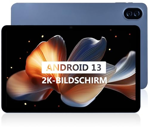 Veidoo 12 Zoll Tablet Android 13, 16GB (8+8 Expand) RAM+256GB ROM / 1TB TF Gaming Tablet, 2K 1200x2000 In-Cell Touchscreen, Octa-Core Prozessor, 7000mAh Akku, 2.4G & 5G WiFi