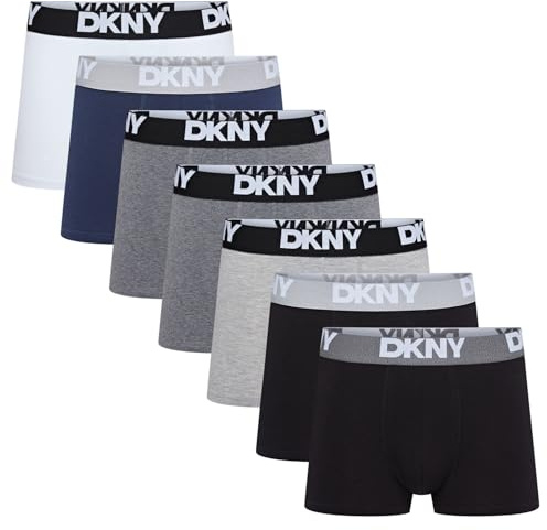 DKNY Seattle Boxers Hombre Multipack | Calzoncillos Algodón Suave y Transpirable | Ropa Interior Cómoda Masculina | Boxer Moderno Ajuste Diario y Resistente