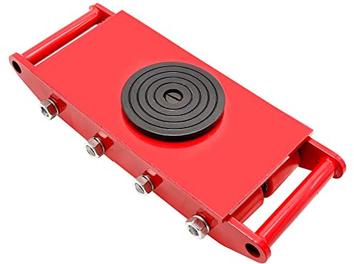 Patín de máquina resistente 8T/12T para equipos de mudanza industrial, maquinaria, patines de movimiento de rodillos, giratorio de 360°, maquinaria industrial, transporte, almacenamiento