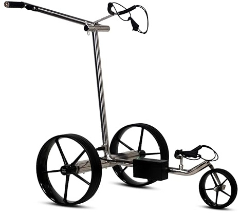 tour made Haicaddy HC5 Acciaio Inossidabile I Trolley da Golf Elettrico I Dimensioni Minime da Imballaggio I Batteria al Litio 27-36 Buche I Freno in Discesa e Molti Accessori I Qualità del Marchio