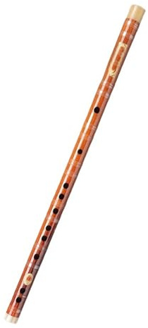 Flauta Bambú Flauta de bambú afinada en Mi para adultos hecha de materiales antiguos y un refinado instrumento de viento de madera.