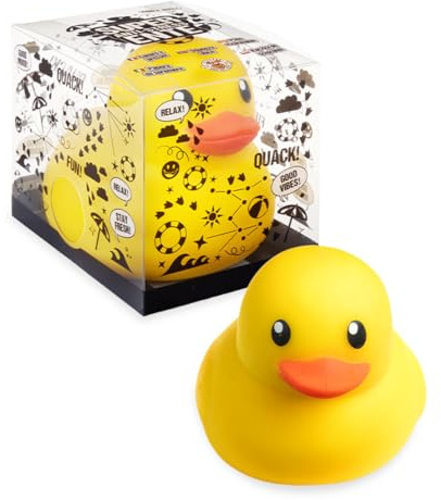 TRENDHAUS 967923 - XXL Antiestrés Squeeze Super Pato de baño, Aprox. 19 x 15,5 x 14 cm, Peluche Blando con Forma de Pato, Pelota antiestrés para niños y Adultos