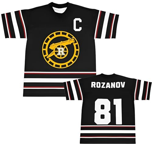 Générique Heated Rivalry Merch T-Shirt – Rozanov 81 Hollander 24 Imprimé Sport Maillot de Hockey, Manches Courtes, Article pour Les Fans de Sport