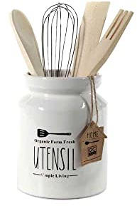GICOS IMPORT EXPORT SRL Poggiamestoli Porta mestoli Utensili Cucina in Ceramica Home 12 * 12 * 15 cm 784835