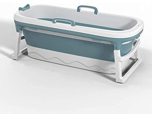 Portable Folding Bathtub for Adults - Plastic Barrel Sweat Steaming Mobile Bathtub, Home Sauna Thickened (138 x 62 x 52)