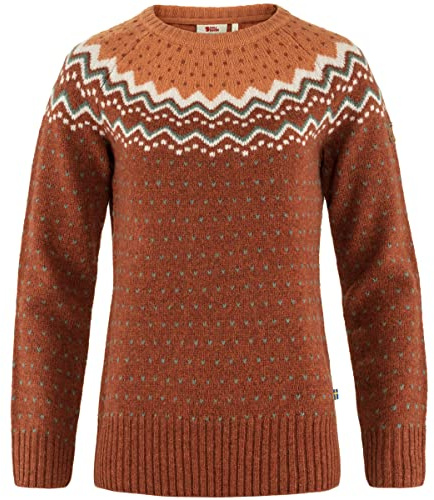 Fjallraven 89941-215-242 Övik Knit Sweater W Sweatshirt Women's Autumn Leaf-Desert Brown Size XXS