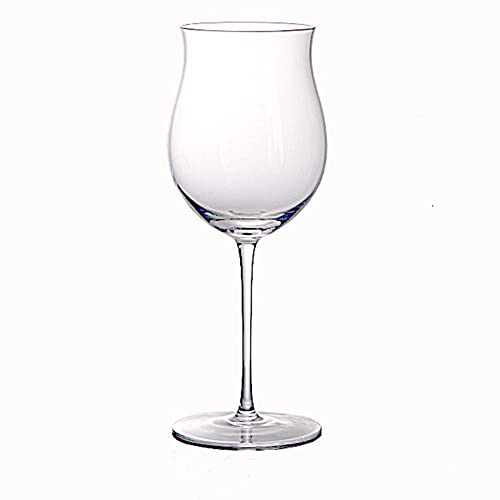 HALAWAKA Calice da vino rosso a forma di tulipano con fondo concavo in cristallo (2 pezzi) - Papillon nero in cristallo bicchiere da vino champagne bicchieri da cocktail bordeaux