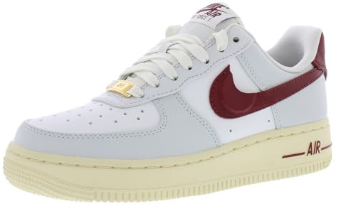 Nike Damen Air Force 1 ´07 (Photon Dust/Team Red, eu_Footwear_Size_System, Adult, Numeric, medium, Numeric_40)