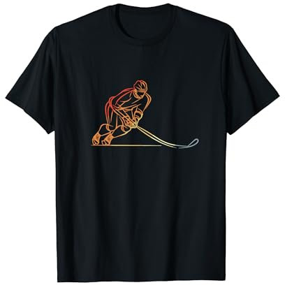 Vintage Eishockeyspieler Eishockeyhelm T-Shirt