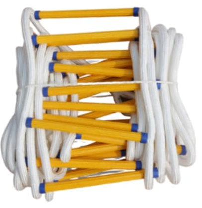 Sharplace Échelle de Secours en Corde, échelle d'évacuation d'incendie, se déploie Rapidement, échelle d'urgence, échelle de Sauvetage pour Le Bureau et, Longueur 10m