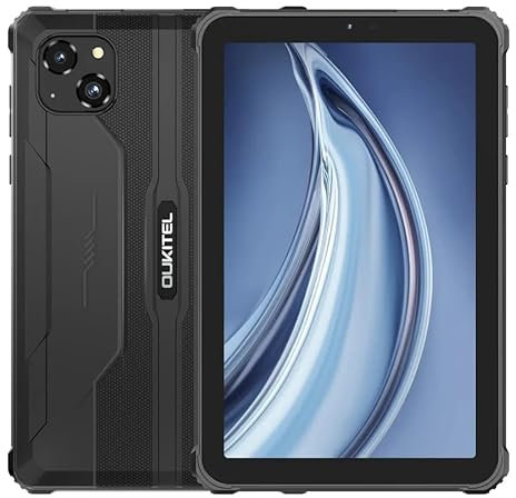 OBA OUKITEL RT3 PRO Rugged Tablet – 8 HD Android 14 16GB RAM + 128GB ROM/TF 1TB Tablet Octa-Core 5150mAh 16MP cam IP68/69K Dual SIM 4G