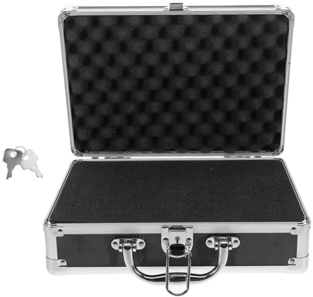 KAILIKETIY Scatola Per Utensili in Lega Di Alluminio Con Maniglia Cassetta Degli Attrezzi Portatile Spaziosa Per Casa Ufficio Viaggio Organizzatore Multiuso Per Accessori