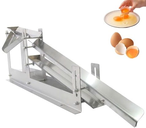 Separatore di uova commerciale, macchina per la separazione di albumi e tuorli in acciaio inox 304, 500-800 uova/h, altezza e spazio di separazione regolabili, per pasticcerie