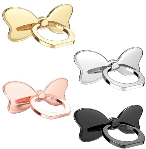 4 Piezas Anillo para teléfono móvil, Anillo Movil Universal, Soporte y Agarre para Teléfonos Móviles, 360 Grados es Adecuado para Varios teléfonos Inteligentes