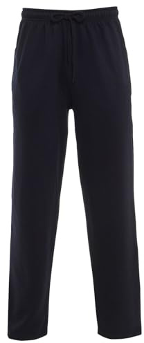 LUXE FASHION Jogging Pants Mens Tracksuit Bottoms Trousers Casual Mens Joggers for Men UK Zip Pockets Elasticated Open Hem Classic Jog Pants Jog Sweatpants Sports Joggers