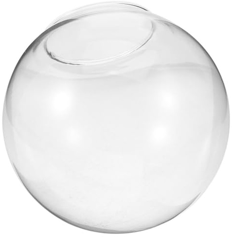 OSOLADY Paralume in Vetro a Globo Trasparente Ø150Mm Bordo Arrotondato Copertura di Ricambio per Lampada a Sospensione Paralume per Apparecchio di Illuminazione da Soffitto Facile da