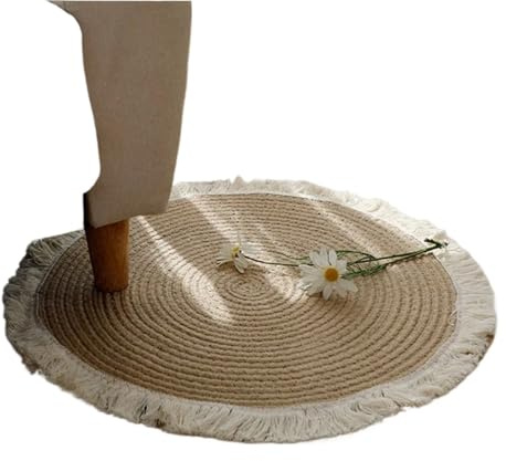 RTTYIKU Alfombras Tejidas, For la decoración del hogar Dormitorio de habitación alfombras retales sisal Jardines Hotel Tejidos