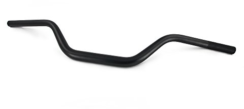 Motorradlenker, 28 mm, Motocross-Lenker für Motorrad, niedrige Biegung 1 1/8 Zoll, Universaler für Pit Dirt Bike ATV Quad Motocross (schwarz)