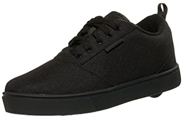 Heelys Pro 20 (Hes10430) Schuhe mit Rollen, Dreifach Schwarze Leinwand, 35 EU