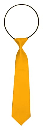 Oblique Unique® Kinder Krawatte mit flexiblem Gummiband für Jungen Jungs Junge Gelb