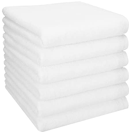 Betz Berlin 6er Pack Handtücher Set Handtuch Größe 50x100 cm 100% Baumwolle weiß - Berlin
