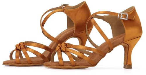 Syrads Zapatos de Baile Latino de salón para Mujer Salsa Tango Bachata Zapatos