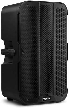 Vonyx VD712A PA Lautsprecher Aktiv 800W – Bluetooth Lautsprecher Groß mit DSP – DJ Boxen für Party & Bühne – PA Anlage Komplettset – Aktivboxen mit Bi-Amping – Musikbox Groß mit TWS