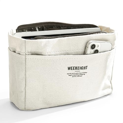 jinminamz Innentasche für Handtasche, Organizer Tasche Groß, Innentasche für Handtaschen, Mehrere Fächer Taschen Organizer Shopper, Taschenorganizer Shopper Geeignet für Tragetaschen, Pendlertaschen