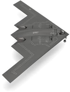 Herpa modellino aereo militare U.S. Air Force Northrop Grumman B-2A Spirit – 393rd Bomb Squadron “Tigers, miniatura in scala 1:200, pezzo da collezione, modello di aereo senza base, metallo
