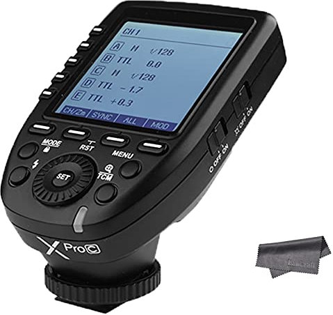 Godox XPro TTL Wireless Trigger,1/8000s High-Speed-Sync,5 Dedicated Group Bottons and 11 Customizable Functions (XPro-C Compatible with Canon)
