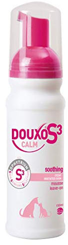 DOUXO® S3 CALM Mousse Lenitiva - 150 ml - per Cani e Gatti con Prurito, Irritazione e Pelle Sensibile - Idrata e Protegge la Pelle Pruriginosa - Fragranza Ipoallergenica - Sollievo Anti-prurito