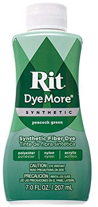 Craft County Synthetic Rit Farbstoff Flüssiger Stofffarbstoff „Breite Auswahl an Farben“ 7 Unzen – Pfauengrün