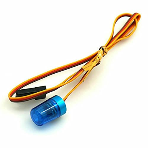 Riloer Luz estroboscópica intermitente, RC Car Model Truck LED Luces estroboscópicas Alarma Lámpara giratoria intermitente, azul