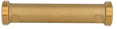 Schlösser JS Passstück 1 Zoll (DN15) x 130 mm für Wasserzähler Wärmemengenzähler - Messing blank - 0080040400001