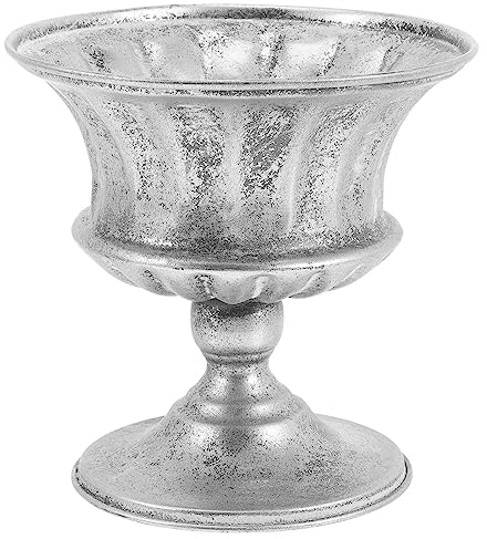 Vintage Blumentopf Amphore Rustik Pflanztopf Pflanzpokal Antik Übertopf Blumenvase Pflanzschale Blumensäule Pokal Deko Vase Trophäe Römischer Topf Garten Landhausstil Dekoration