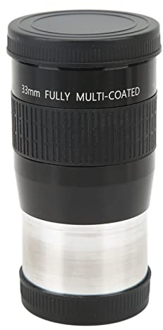 Oculare per Telescopio, Oculare Grandangolare da 2 Pollici 33 Mm per Telescopio, Rivestimento FMC, Cilindro in Metallo, Copertura per Occhi Pieghevole, per Osservazione della