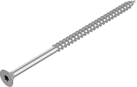 SECCARO Spanplattenschraube 5 x 90 mm, Edelstahl V2A VA A2, Holzschraube mit Teilgewinde, TX/Innensechsrund 100 Stück