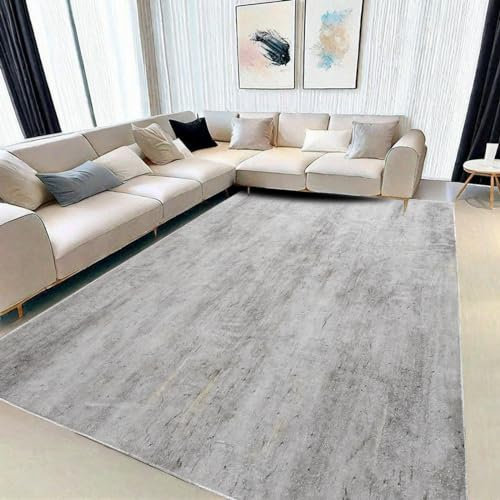 Tinyboy-hbq Alfombras Salon Grande Alfombras de habitacion Moderna 9mm Espesores Pelo Corto Multicolor para Salón,Dormitorio,Felpudo Entrada Casa,Abstracto Marrón Claro/Multi,200x250cm