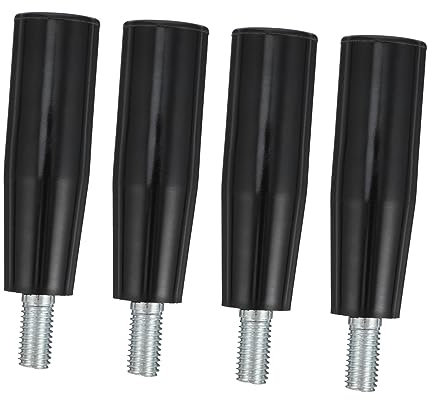GLEAVI 4piezas Manija Giratoria De Baquelita Para Torno De Mango Resistente Con Rosca Para Fresadoras y Máquinas Herramienta Diseño Práctico y Duradero