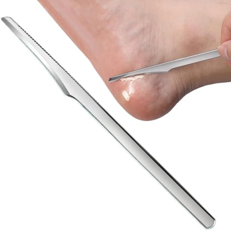 Kustimantu Pedicura para el cuidado de pies, herramienta de trituradora de archivos de pie - Herramienta manual de lijadora de pies de acero inoxidable | Predios portátiles para el cuidado del cuerpo