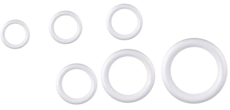 MAGICLULU Anelli in Polistirolo 30 CM 6 Pezzi per Decorazioni Matrimonio e Corona dell'Avvento per Progetti Artistici e attività Creative