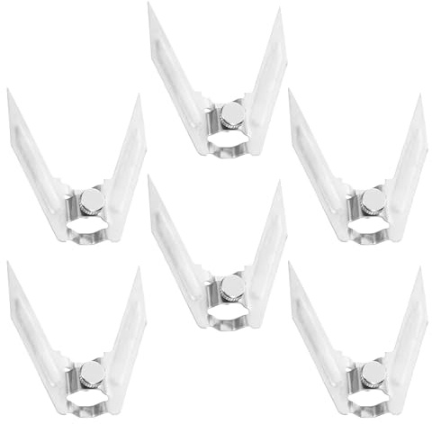 TOBBOMEY 6 Pezzi 6 Forchette per Girarosto in Acciaio Inossidabile per Forno Elettrico, Forchette da Carne per Barbecue Rotazione Uniforme, Set 6 Pezzi per Grigliate e Cottura di Pollo e