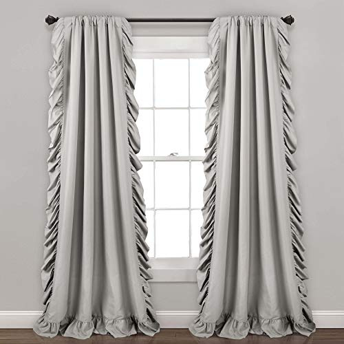 Lush Decor Reyna Light Grey Window Curtain 54 x 84