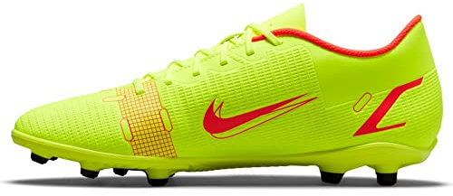 Nike Unisex Vapor 14 Club Fg/Mg Soccer Shoe, Volt Bright Crimson, 45 EU