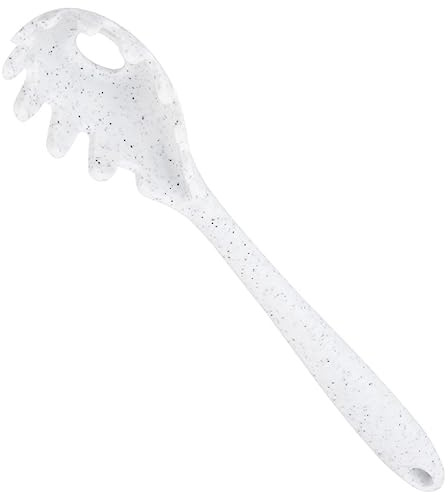 RORPOIR Versatile Silicone Pasta Spoon for Serving White Spaghetti Practical Noodle Spoon