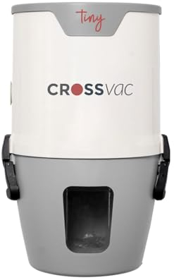 crossvac Aspirapolvere centrale Tiny – 550 Airwatt – 1500 Watt di potenza – 3000 mm WS – adatto per fino a 5 prese di aspirazione