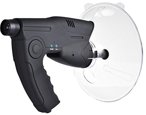 Microfono direzionale parabolico – Dispositivo di ascolto, microfono direzionale parabolico | Microfono fucile con protezione parabrezza, dispositivo di ascolto degli uccelli per